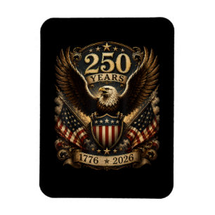 Amerikanischer 1776 2026 250. 4. Juli Patriotische Magnet