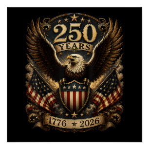 Amerikanischer 1776 2026 250. 4. Juli Patriotische Poster