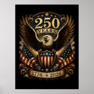 Amerikanischer 1776 2026 250. 4. Juli Patriotische Poster