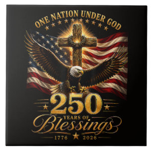 Amerikanischer 250. Jahrestag Patriotischer USA 4. Fliese