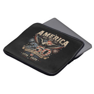 Amerikanischer 250. Jahrestag Patriotischer USA 4. Laptopschutzhülle
