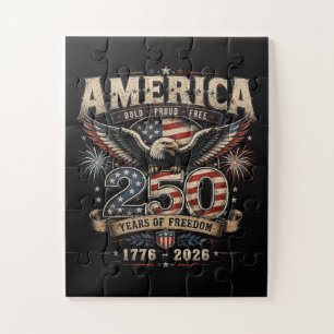 Amerikanischer 250. Jahrestag Patriotischer USA 4. Puzzle