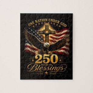 Amerikanischer 250. Jahrestag Patriotischer USA 4. Puzzle