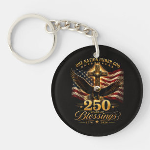 Amerikanischer 250. Jahrestag Patriotischer USA 4. Schlüsselanhänger