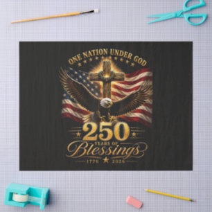 Amerikanischer 250. Jahrestag Patriotischer USA 4. Seidenpapier