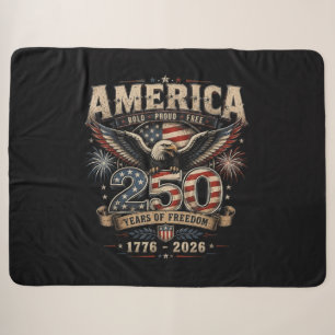 Amerikanischer 250. Jahrestag Patriotischer USA 4. Sherpadecke