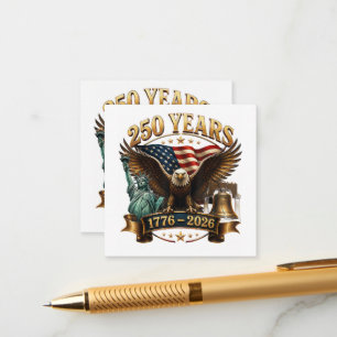 Amerikanischer 250. Jahrestag USA Patriotisch 4. J Begleitkarte