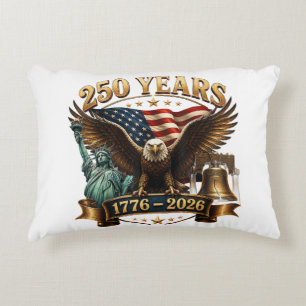 Amerikanischer 250. Jahrestag USA Patriotisch 4. J Dekokissen