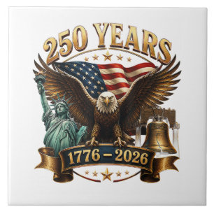 Amerikanischer 250. Jahrestag USA Patriotisch 4. J Fliese