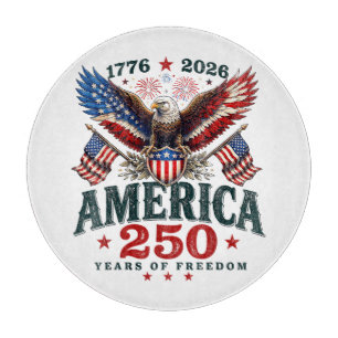 Amerikanischer 250. Jahrestag USA Patriotisch 4. J Schneidebrett