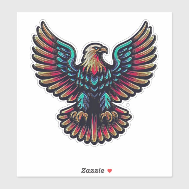 Amerikanischer Adler 402 Aufkleber (Blatt)