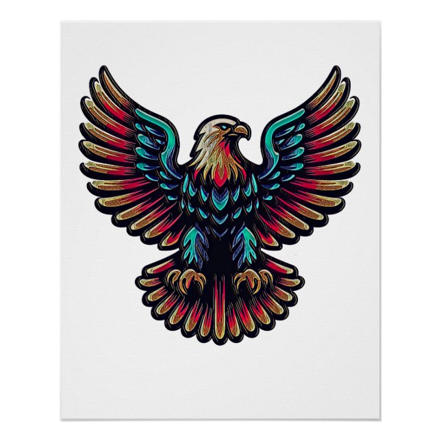 Amerikanischer Adler 402 Poster (Vorderseite)