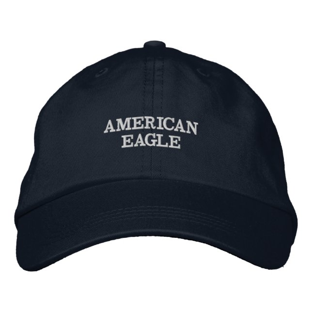 Amerikanischer Adler bestickter Hut  (Vorderseite)