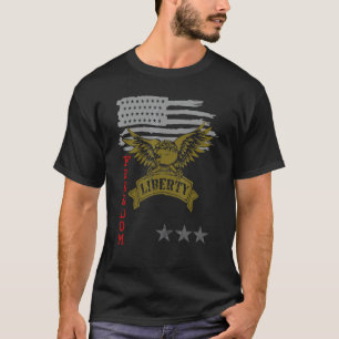Amerikanischer Adler Freiheit Patriot Gerechtigkei T-Shirt