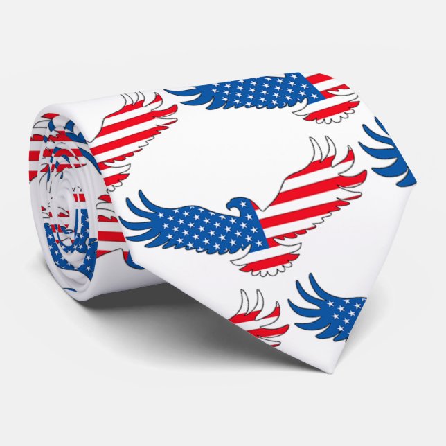 Amerikanischer Adler Krawatte (Gerollt)