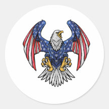 Amerikanischer Adler mit Flaggenflügel ـ