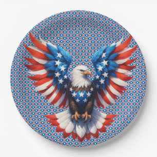 Amerikanischer Adler   Pappteller