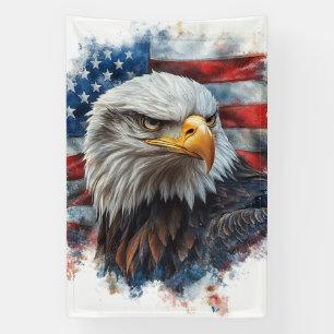Amerikanischer Adler Patriotische Flaggenkunst Banner