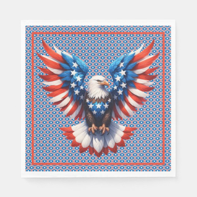 Amerikanischer Adler   Serviette (Vorderseite)