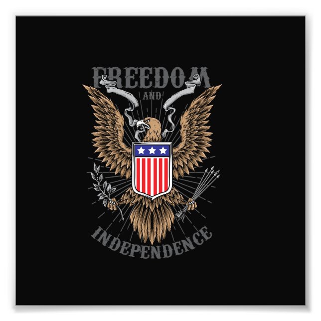 Amerikanischer Adler zeichnend Fotodruck (Vorne)