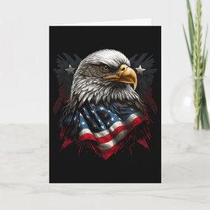 Amerikanischer Adler zum 4. Juli Unabhängigkeitsta Karte