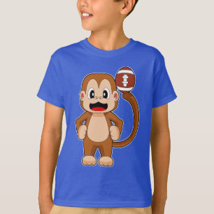 Amerikanischer Affe Football Sport T-Shirt