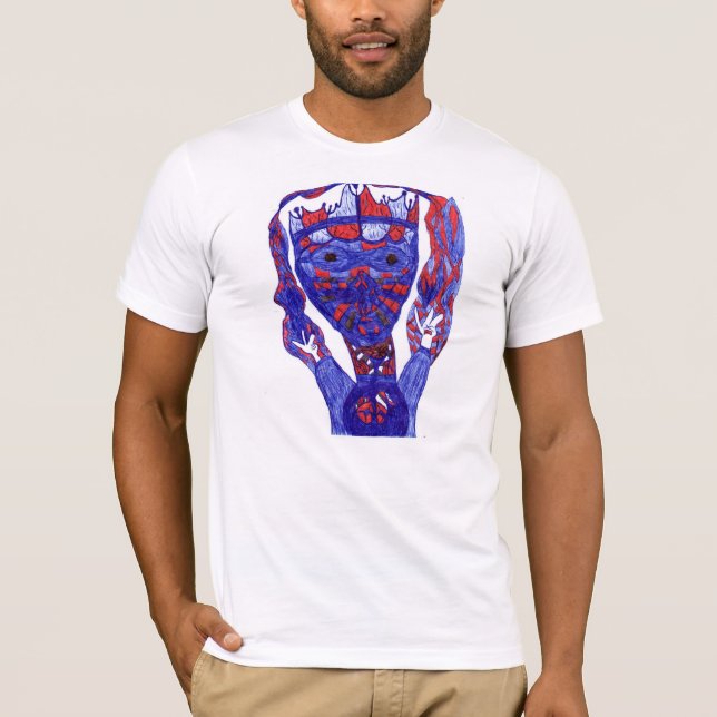 Amerikanischer alien-König T-shirt (Vorderseite)