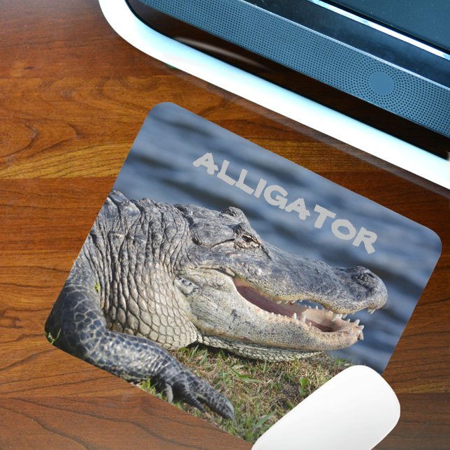 Amerikanischer Alligator Wildlife anpassbar Mousepad (Von Creator hochgeladen)