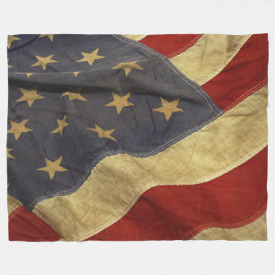AMERIKANISCHER ALTER FLAG FLEECE BLANKET