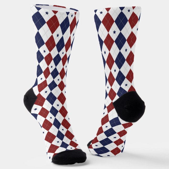 Amerikanischer Argyle  Socken (Gewinkelt)