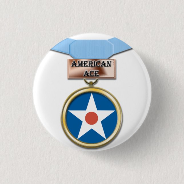 Amerikanischer Asmedaillenknopf Button (Vorderseite)