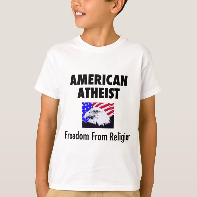 Amerikanischer Atheist T-Shirt (Vorderseite)