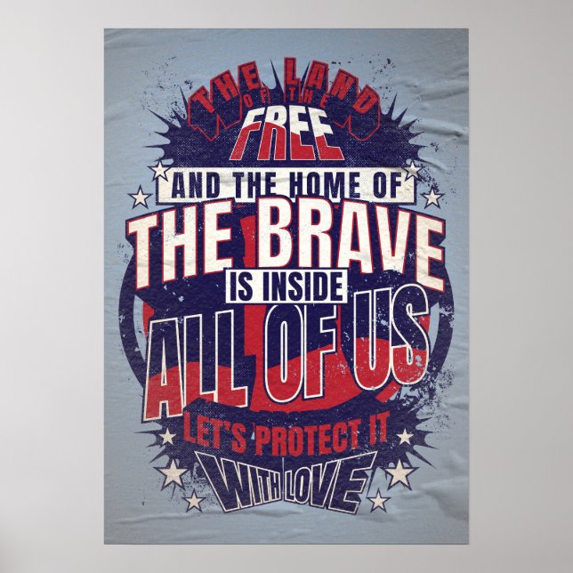 Amerikanischer Ausspruch Poster (Vorne)