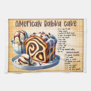 Amerikanischer Babka-Kuchen-Rezept Geschirrtuch