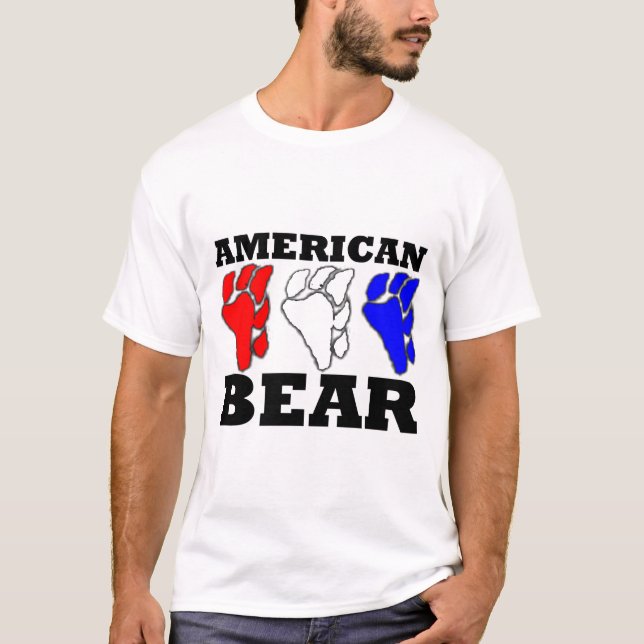 Amerikanischer Bär T-Shirt (Vorderseite)