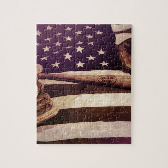 Amerikanischer Baseball Puzzle (Vertikal)