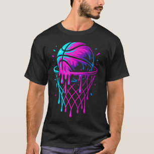 Amerikanischer Basketball Splash Ball Spieler Team T-Shirt