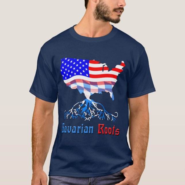 Amerikanischer Bayer wurzelt T-Shirt (Vorderseite)