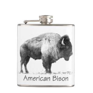 Amerikanischer Bison Flachmann