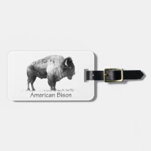 Amerikanischer Bison Gepäckanhänger