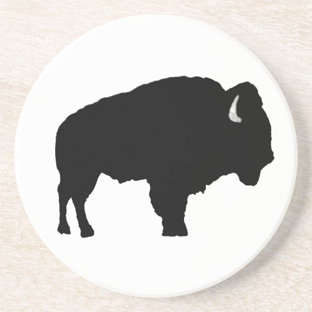 Amerikanischer Bison Getränkeuntersetzer (Vorne)