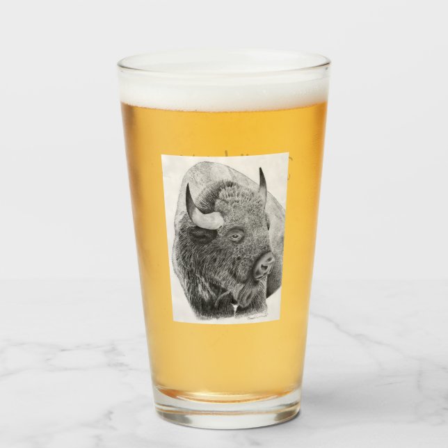 Amerikanischer Bison Glas (Vorne (Gefüllt))