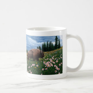 Amerikanischer Bison - "keine Zeit für Blumen " Tasse
