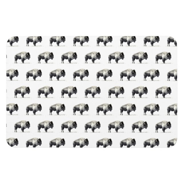 Amerikanischer Bison Magnet (Horizontal)