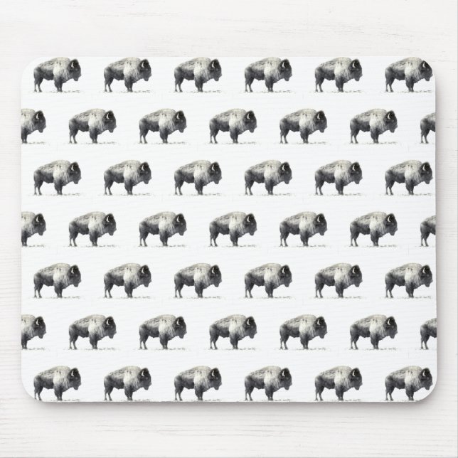 Amerikanischer Bison Mousepad (Vorne)