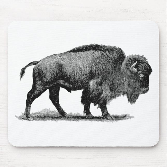 Amerikanischer Bison Mousepad (Vorne)