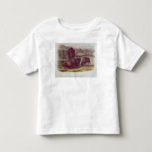 Amerikanischer Bison oder Büffel Kleinkind T-shirt