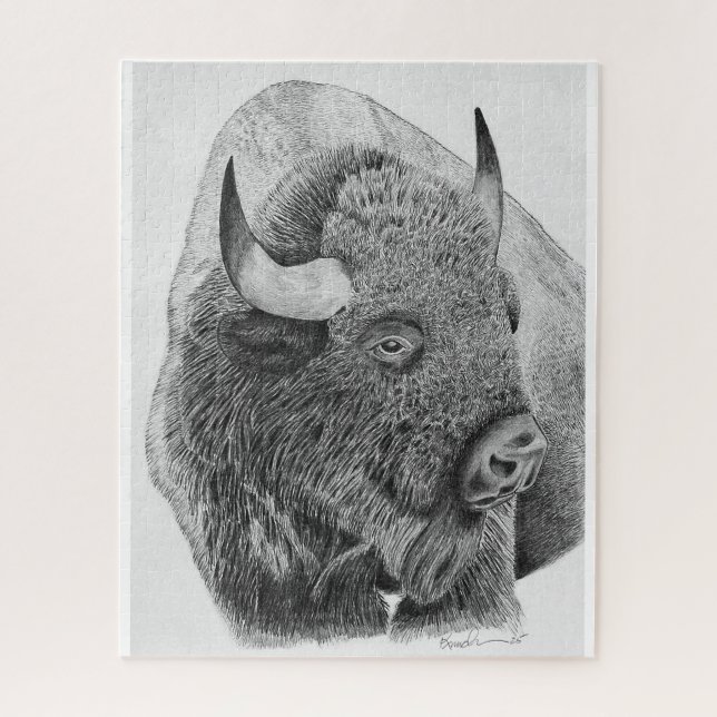 Amerikanischer Bison Puzzle (Vertikal)