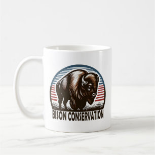 Amerikanischer Bison Schutz Weltwildtag Kaffeetasse