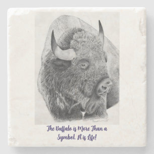 Amerikanischer Bison Steinuntersetzer